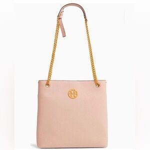 Tory Burch Blush Shoulder Bag with Gold Chain